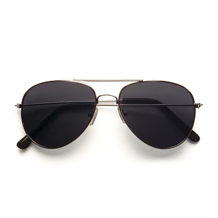 Schwarze Brille Pilot