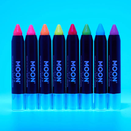 Moon Glow Neon UV Glitter Body Crayons Lila 3.2g