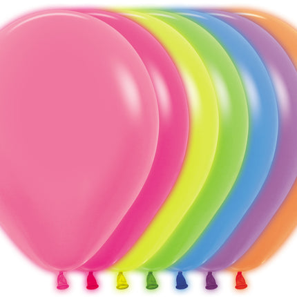 Ballons Neon Mix 30cm 50Stk