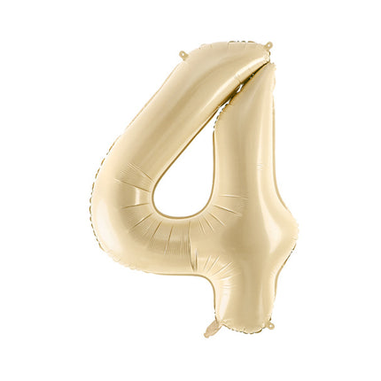 4 Jahre Figur Ballon Beige Leer 72cm