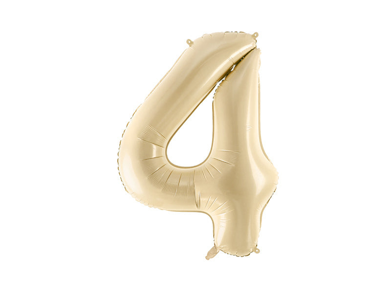 4 Jahre Figur Ballon Beige Leer 72cm