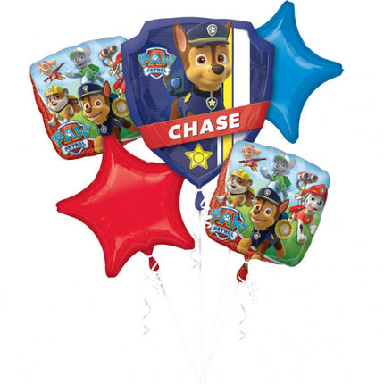 Paw Patrol Helium Ballon Set Chase 5 Stück leer