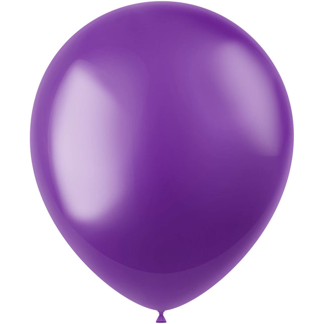 Lila Luftballons Metallisch Violett Lila 33cm 50Stk