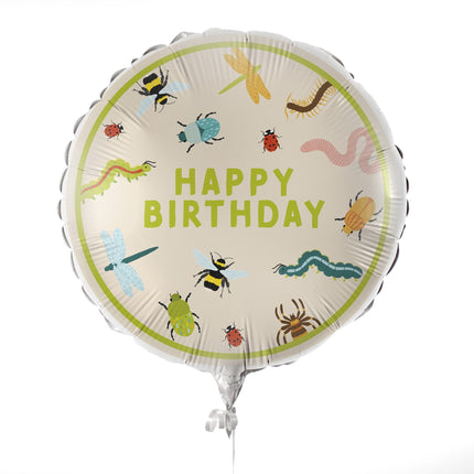 Happy Birthday Helium Ballon Insekt Leer 43cm