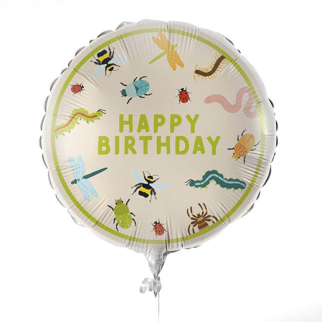 Happy Birthday Helium Ballon Insekt Leer 43cm