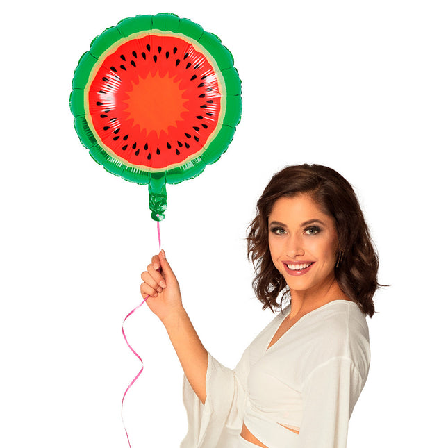 Heliumballon Wassermelone Leer 45cm