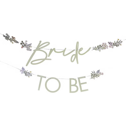 Bride To Be Buchstabengirlande 1,5m