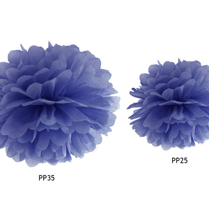 Pompon Blau 25cm