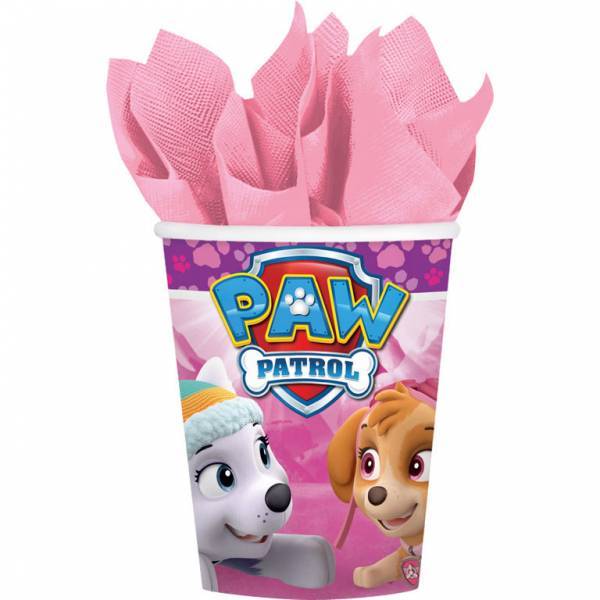 Paw Patrol Becher Rosa 266ml 8Stück