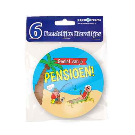 Bierdeckel Pension 6 Stk.