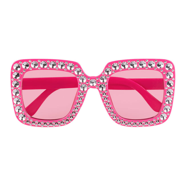 Partybrille Rosa Glitzer