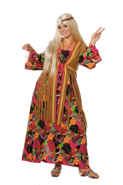 Hippie Kleid Lang Bunt