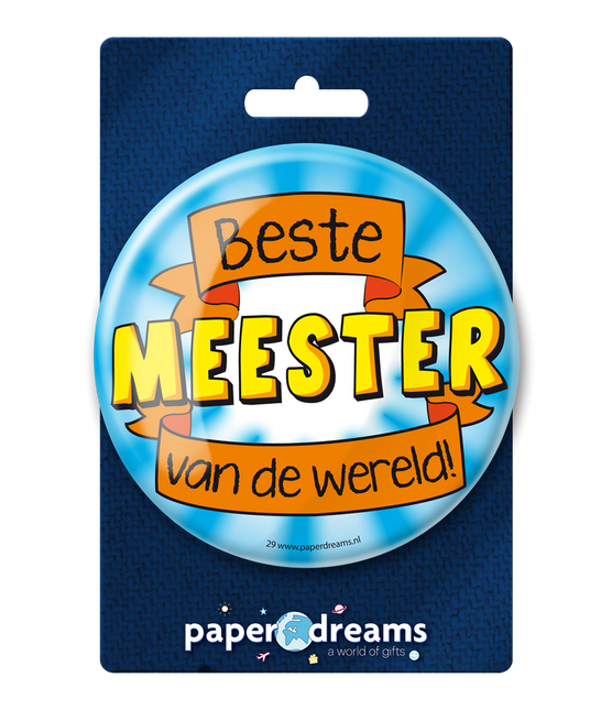 Button Bester Meister der Welt 10,2cm