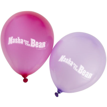 Masha und der Bär Latex Ballons 30,5cm 12 Stück