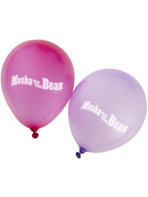 Masha und der Bär Latex Ballons 30,5cm 12 Stück