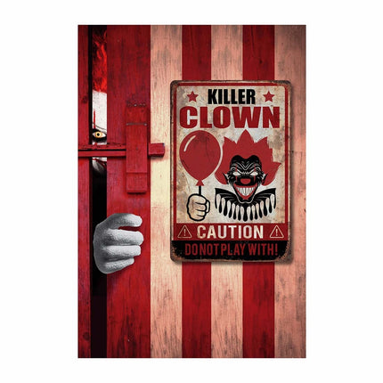 Halloween Wanddekoration Killer Clown Teller 36cm