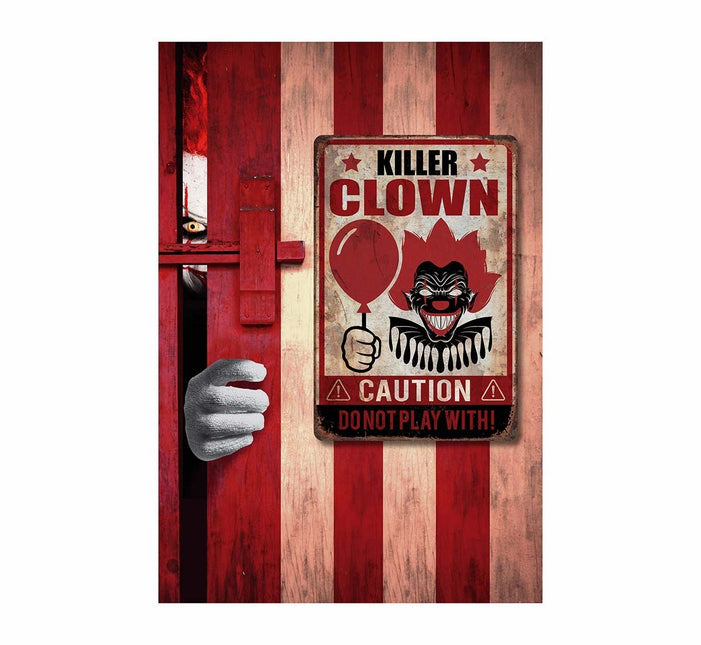 Halloween Wanddekoration Killer Clown Teller 36cm