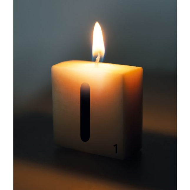Buchstabe Kerze I 4cm