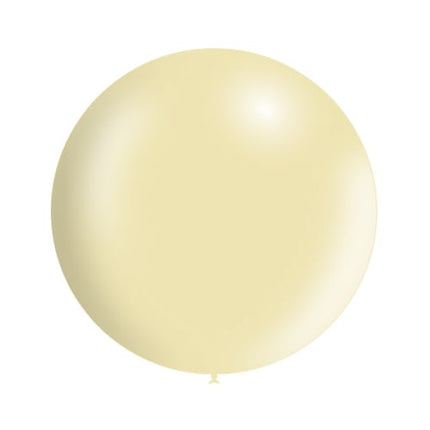 Elfenbeinfarbener Riesenballon Metallic 60cm