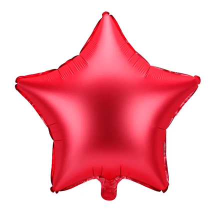 Heliumballon Star Rot Leer 48cm