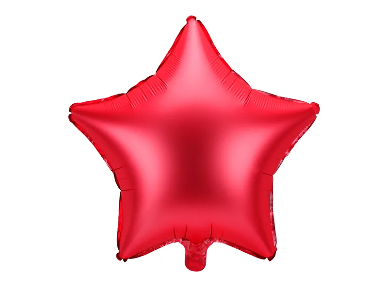 Heliumballon Star Rot Leer 48cm