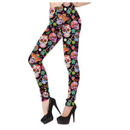 Dia De Los Muertos Leggings