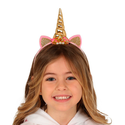 Einhorn Tiara Gold Kind