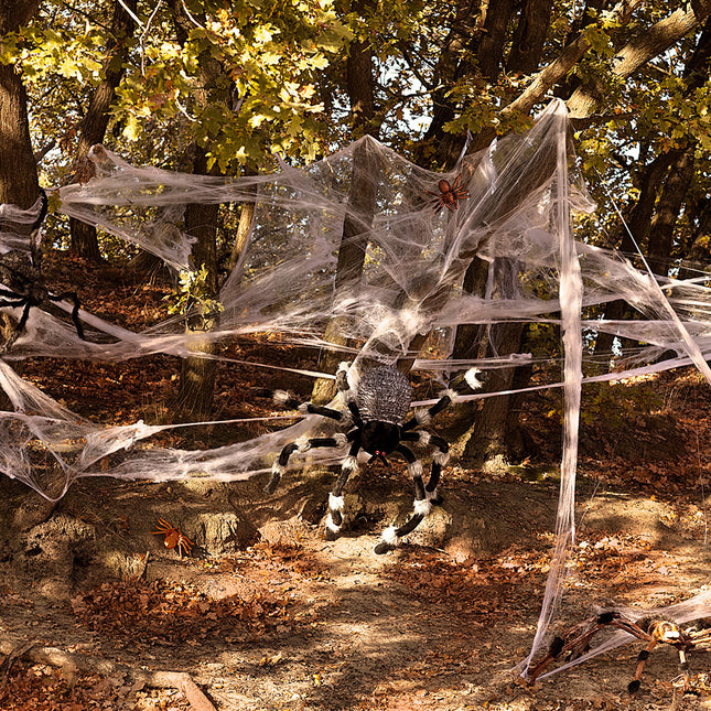 Halloween Spinnweben Spinnen 100gr