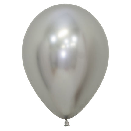 Ballons Reflex Silber 23cm 80Stk.