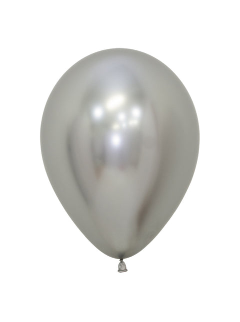 Ballons Reflex Silber 23cm 80Stk.