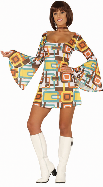 Disco 70S Kleid Damen