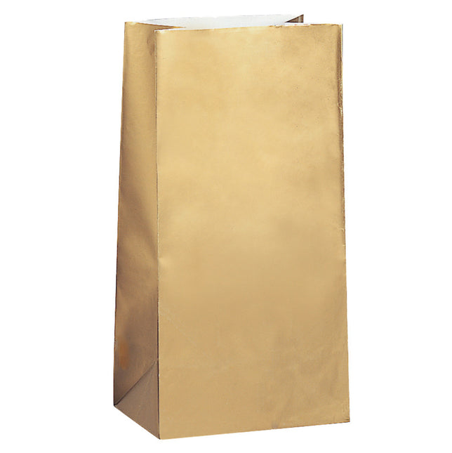 Sharing Bags Gold Metallic 25cm 10pcs