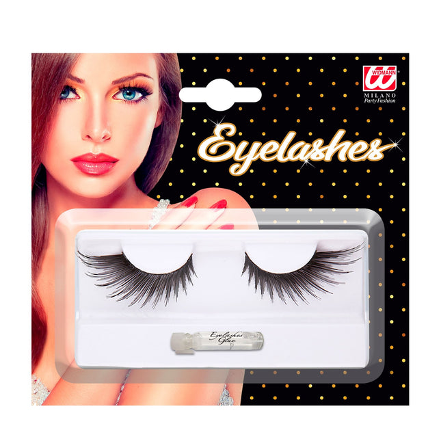 Schwarze Fake Lashes lang