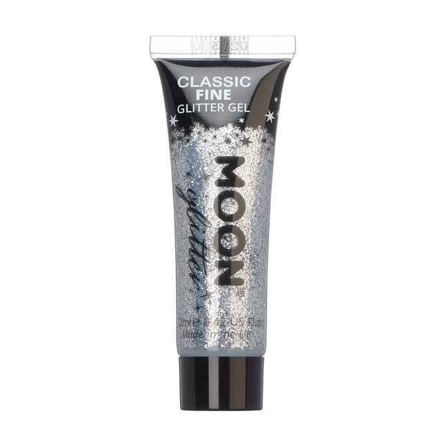 Moon Glitter Classic Feines Glitzergel Silber 12ml