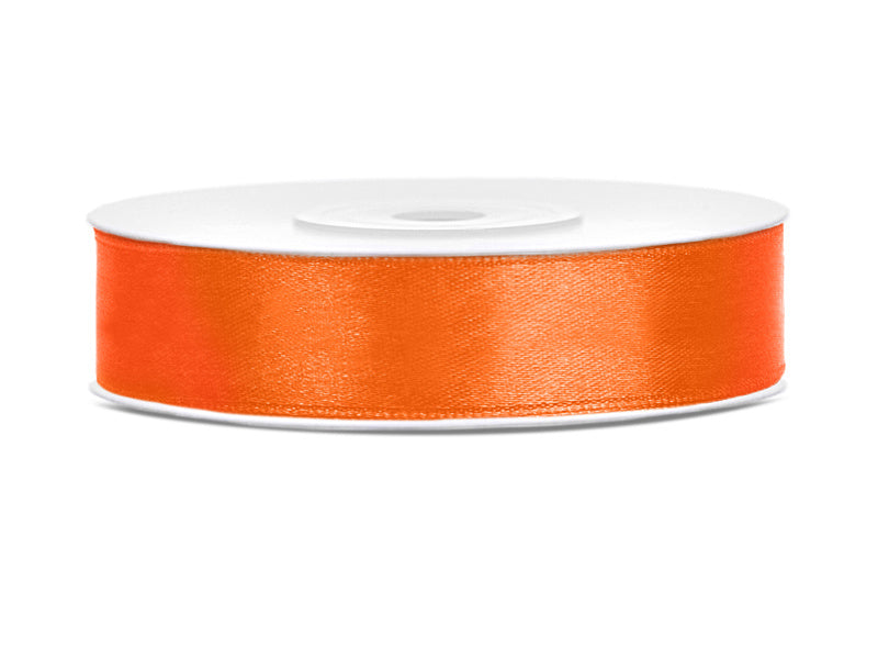 Satinband Orange 12mm 25m