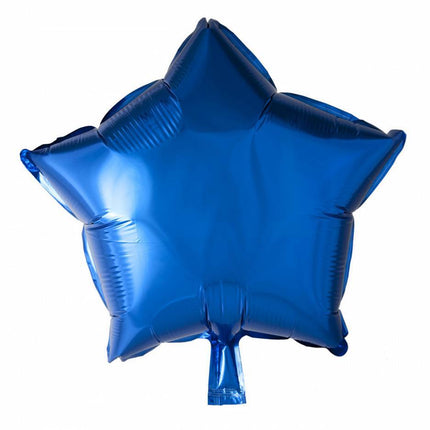 Heliumballon Star Blau 46cm Leer