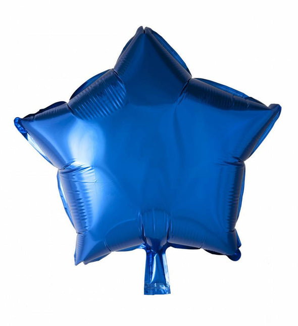 Heliumballon Star Blau 46cm Leer