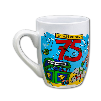 Becher 75 Jahre 12cm