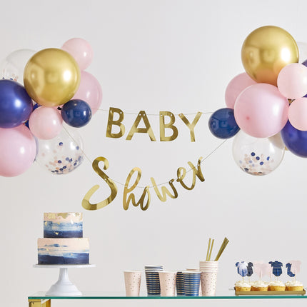 Buchstaben-Tragetuch Baby Shower Set 2m