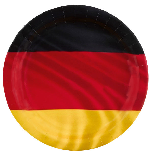 Deutschland Teller Flagge 23cm 8Stk