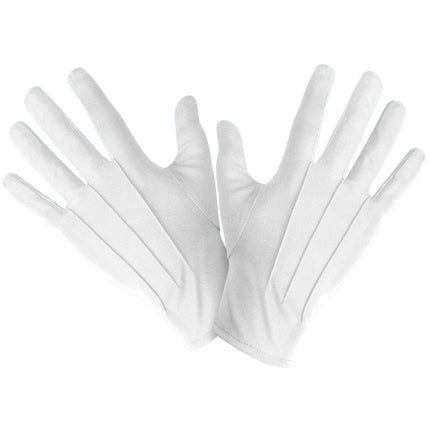 Weiße Handschuhe Xl