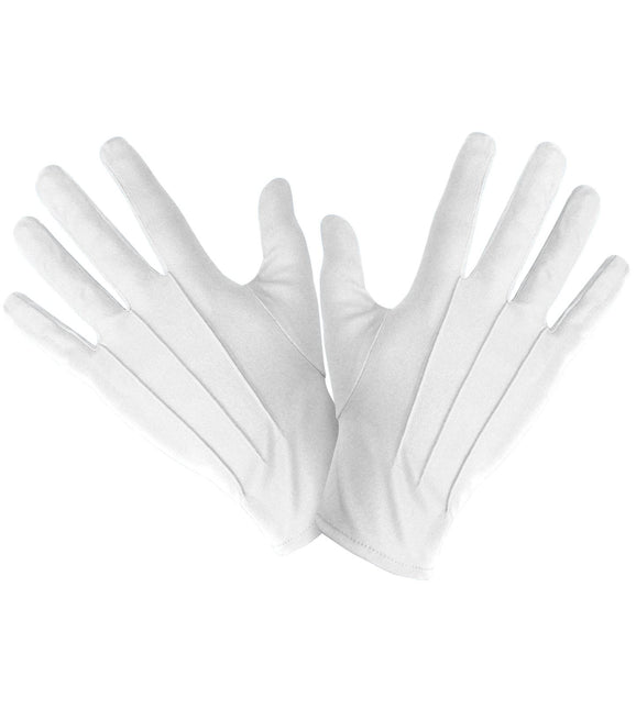 Weiße Handschuhe Xl