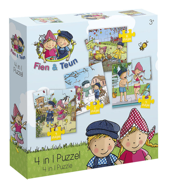 Fien & Teun 4-in-1 Puzzle