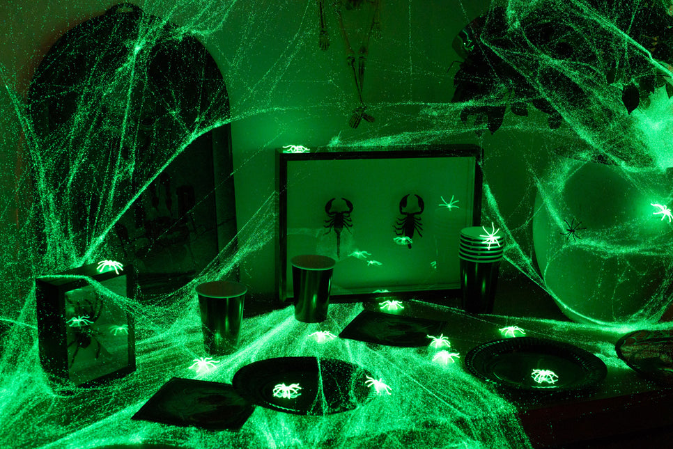 Halloween Spinnennetz Glow In The Dark