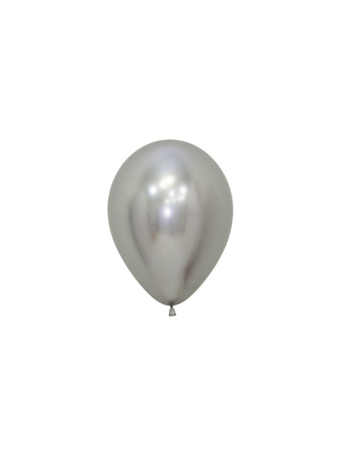 Ballons Reflex Silber 12cm 50Stk