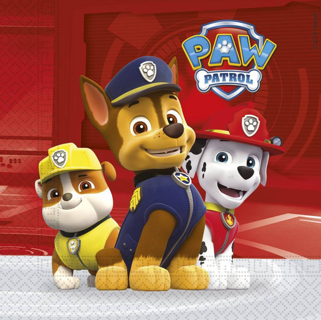 Paw Patrol Servietten 33cm 20Stück