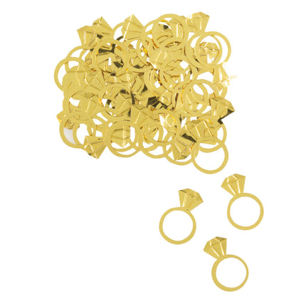 Tischkonfetti Ringe Gold 14gr