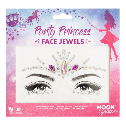 Mond Glitzer Gesicht Juwelen Party Prinzessin