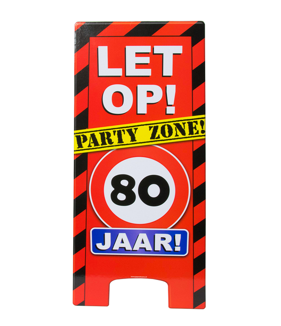 Warnschild 80 Jahre 62,5cm