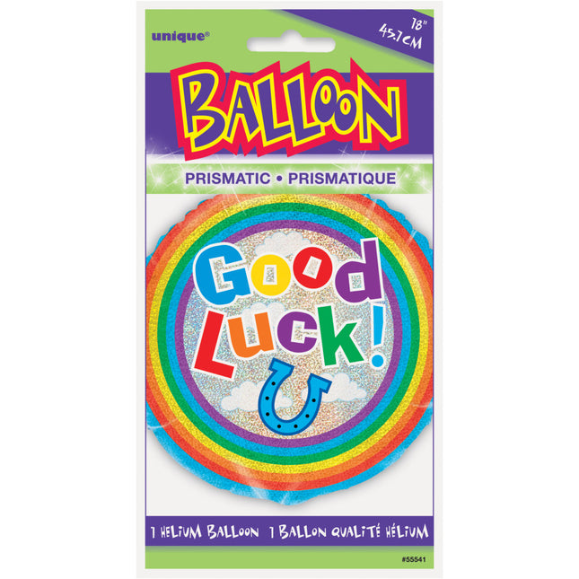 Helium Ballon Good Luck 45cm leer